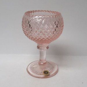 Westmoreland Glass Pink English Hobnail 5 1/2 In Footed Rose Bowl, O. Label